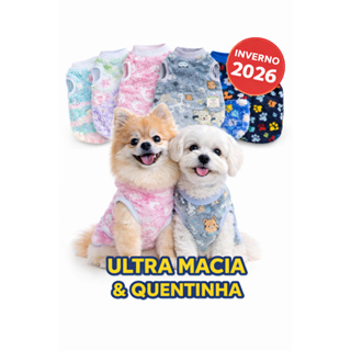 Roupa Pet Inverno Soft Super Quentinha e Macia PP ao GG (Frete Gratis) em Oferta na Shopee