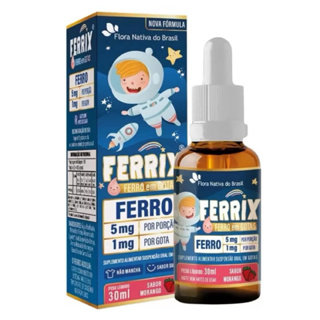 Ferrix 30ml Infantil Suplemento de Ferro Flora Nativa Sabor Uva em Oferta na Shopee