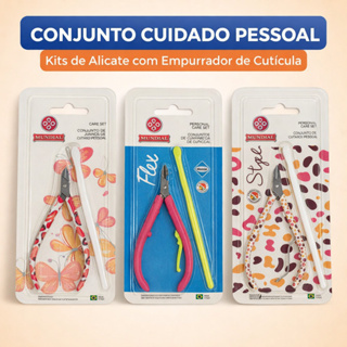 Kit Alicate De Unha Mundial e Empurrador De Cutícula em Oferta na Shopee