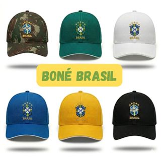 Boné Seleção Brasil Copa do Mundo Futebol Esporte Várias Cores em Oferta na Shopee