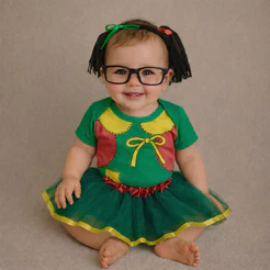 Body de Bebe Tematico da Chiquinha Body + Óculos turma do Chaves Fantasia infatil