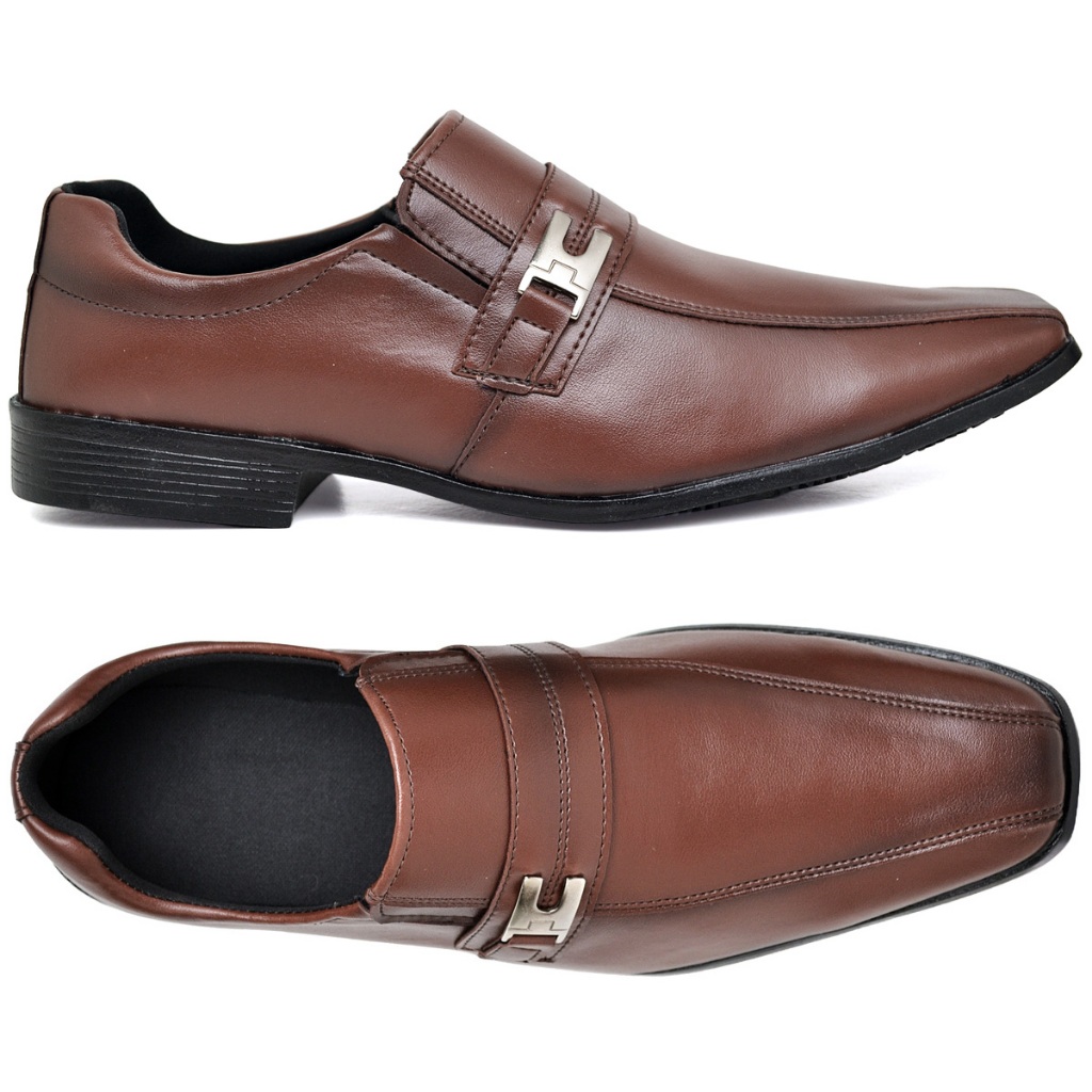 Sapato Social Masculino Preto Marrom Confortável Mocassim Sapatenis Casual Mocassim Festa Trabalho