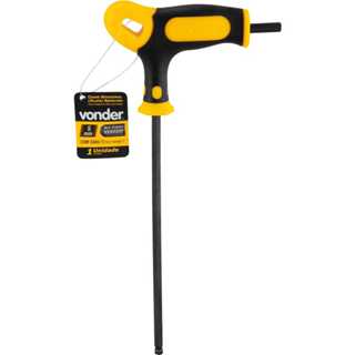 Chave hexagonal allen abaulada longa de 5,0 mm com cabo T - Vonder em Oferta na Shopee