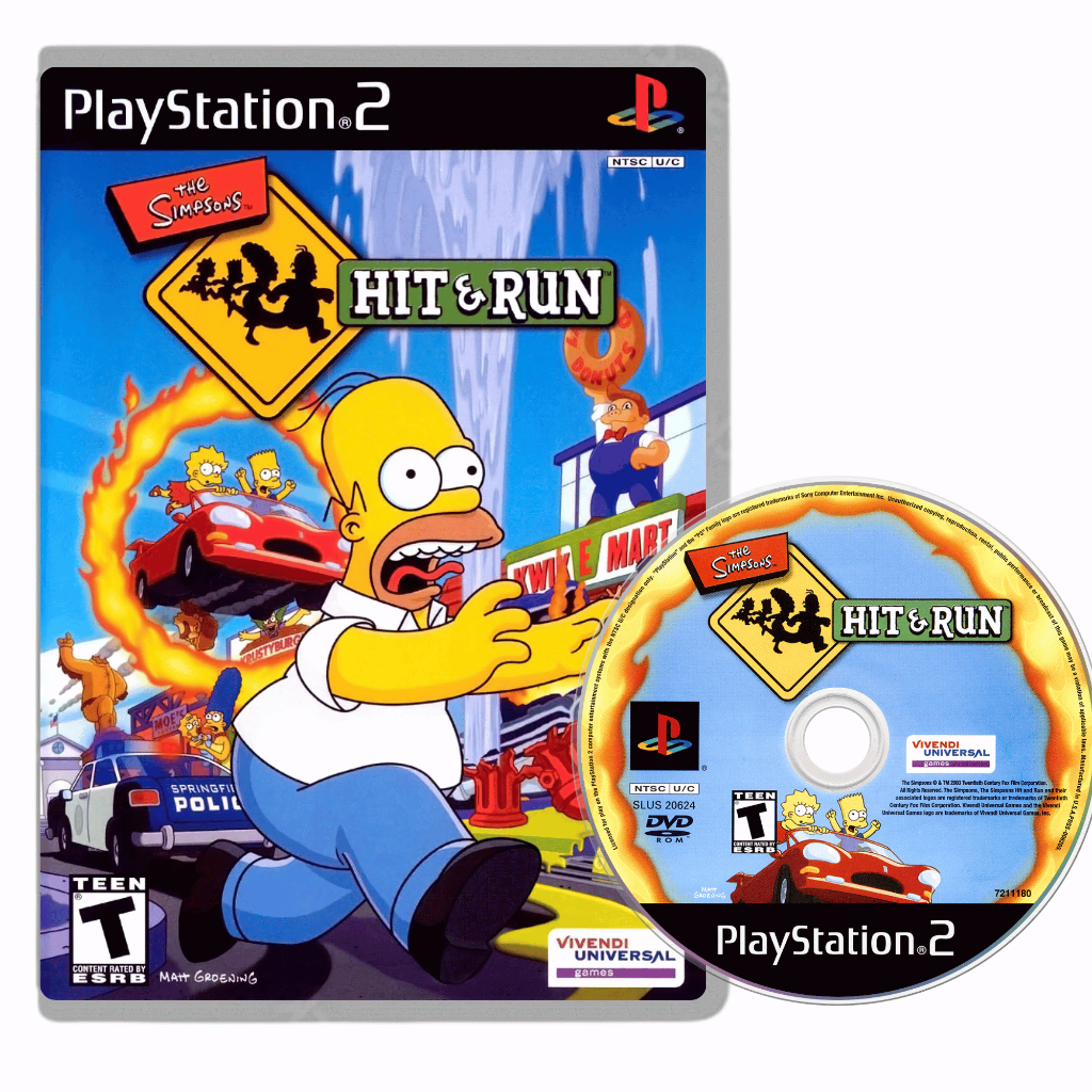 The Simpsons: Hit & Run – PlayStation 2 (Mídia Física) ps2