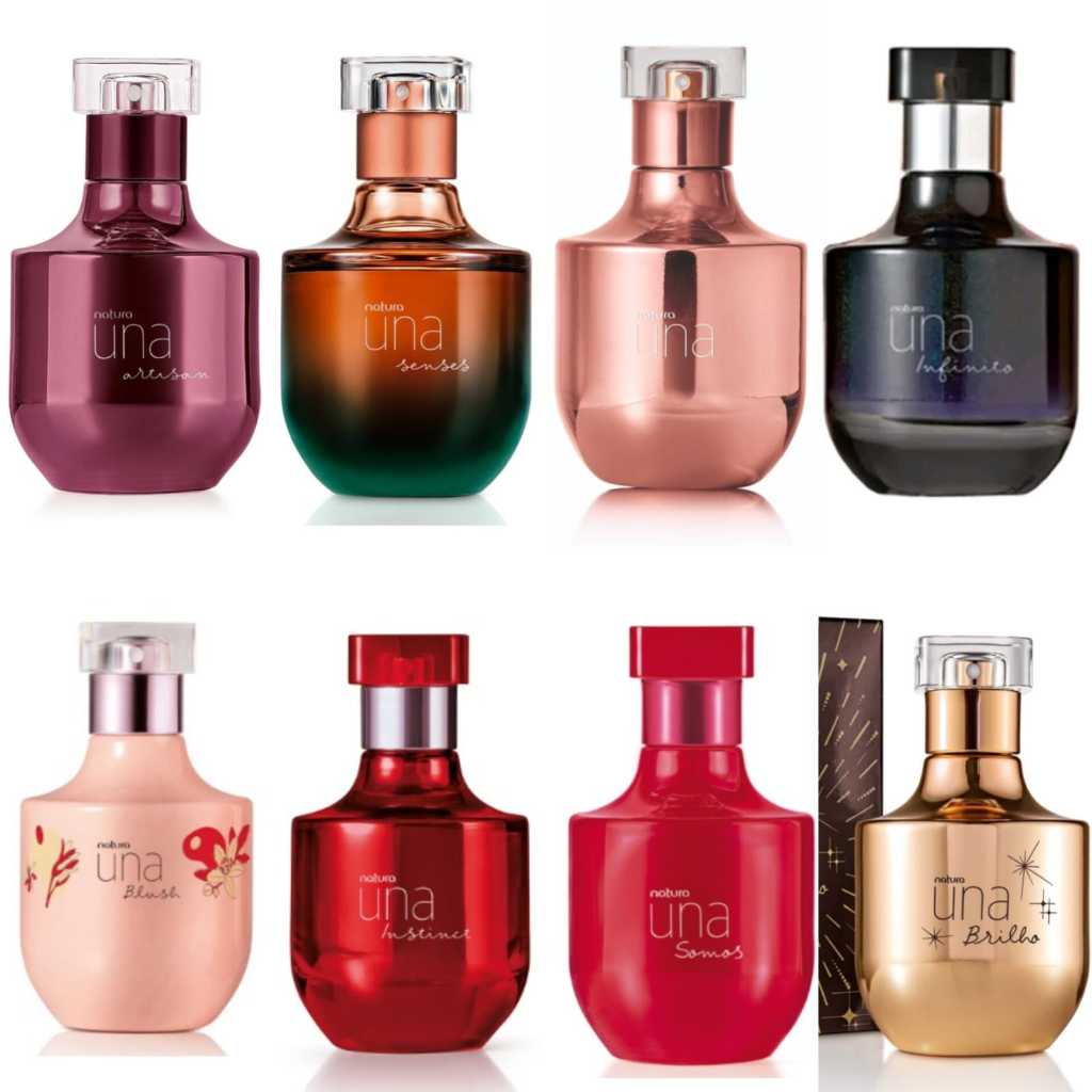 Perfume Natura Una Artisan, Infinito, Somos, Sense, Brilho, Celebrar, Instinct em Oferta na Shopee
