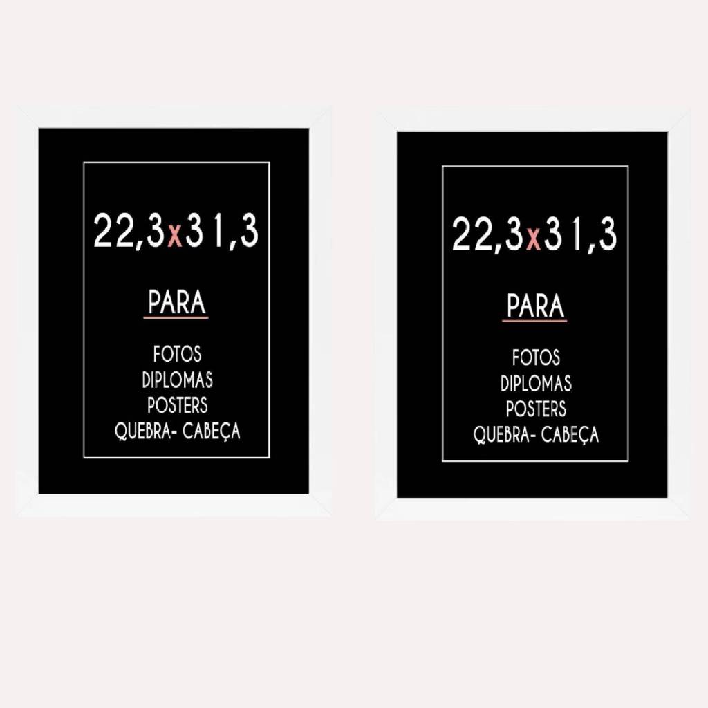 Kit 2 Para Quebra Cabeça 22,3x31,3 Madeira Lisa Sem Vidro em Oferta na Shopee