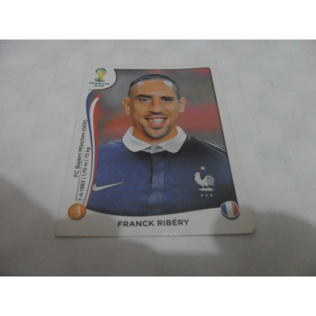 Figurinha copa do mundo 2014 Brasil - Franck Ribéry
