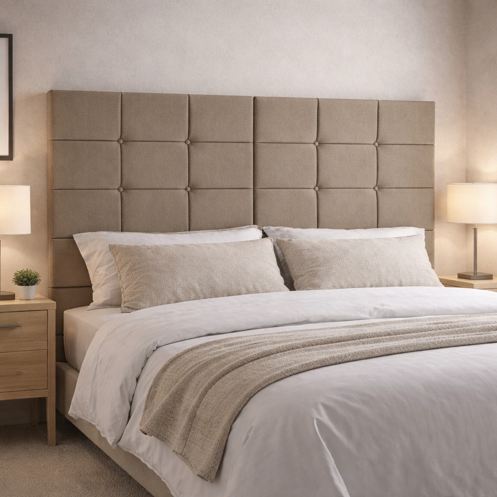 Cabeceira De Cama Casal 140 e Quenn 160 Box Estofada Com Pés 120cm de Altura Calipha - Varias Cores
