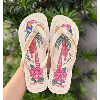 Chinelo Havaianas Farm Primeira Linha – Estampa Exclusiva Farm Rio
