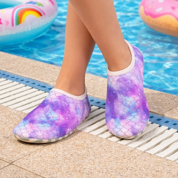 Sapatilha Aquática  Infantil Menina Antiderrapante Praia Piscina Leve Confortavel