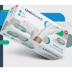 Luva De Procedimento Com Pó Standard Com 100 Unidades UniGloves
