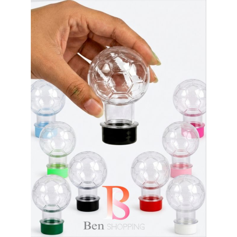 10 un baleiro tubete bola de futebol 50ml pet- festas brindes lembrancinhas. (não mesclamos cores no kit) em Oferta na Shopee