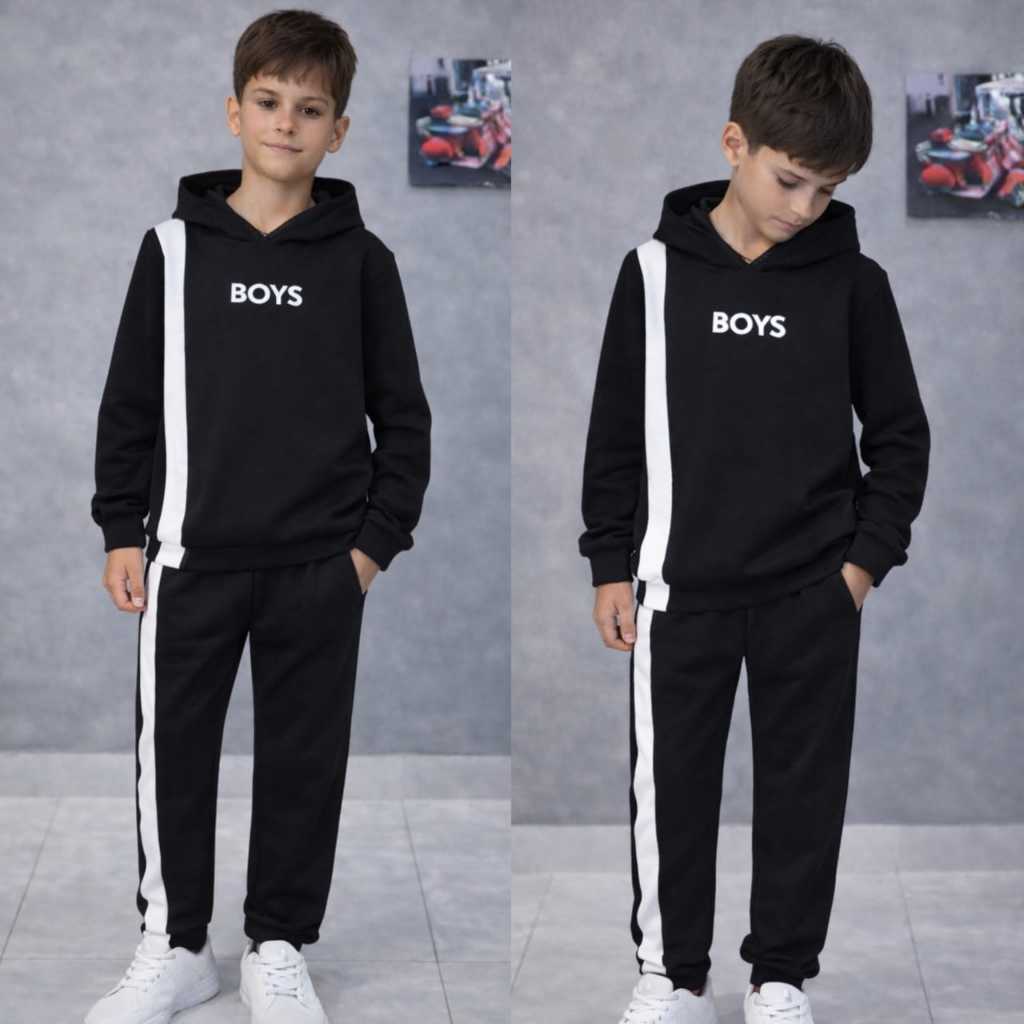 Conjunto de Moleton Masculino Infantil e Juvenil Calça e Casaco