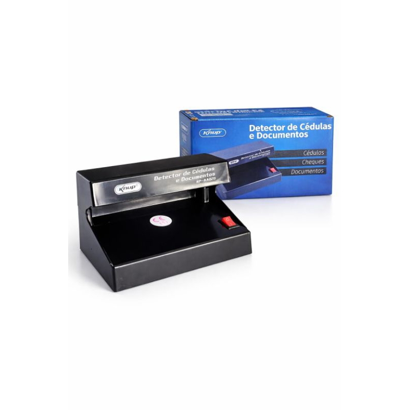 Detector de Notas Falsas Portátil Para Dinheiro e Cheques