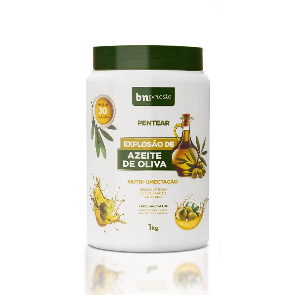 Creme de Pentear para Cachos Explosão de Azeite de Oliva 1Kg – Beleza Natural bn.Cachos em Oferta na Shopee