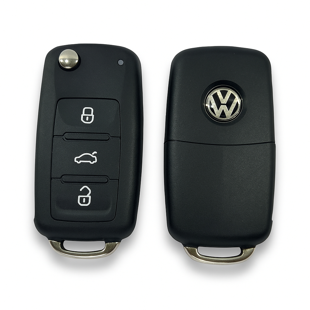 Carcaça Chave Canivete 3 botões Vw Gol Voyage Fox UP Polo jetta G6 G7 2013 2014 2015 2016 Volkswagen em Oferta na Shopee