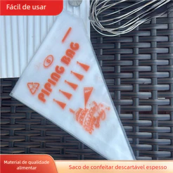 Não Perca! 100 Sacos Confeitar Descartável Master Utensílios Bolo Cupcake