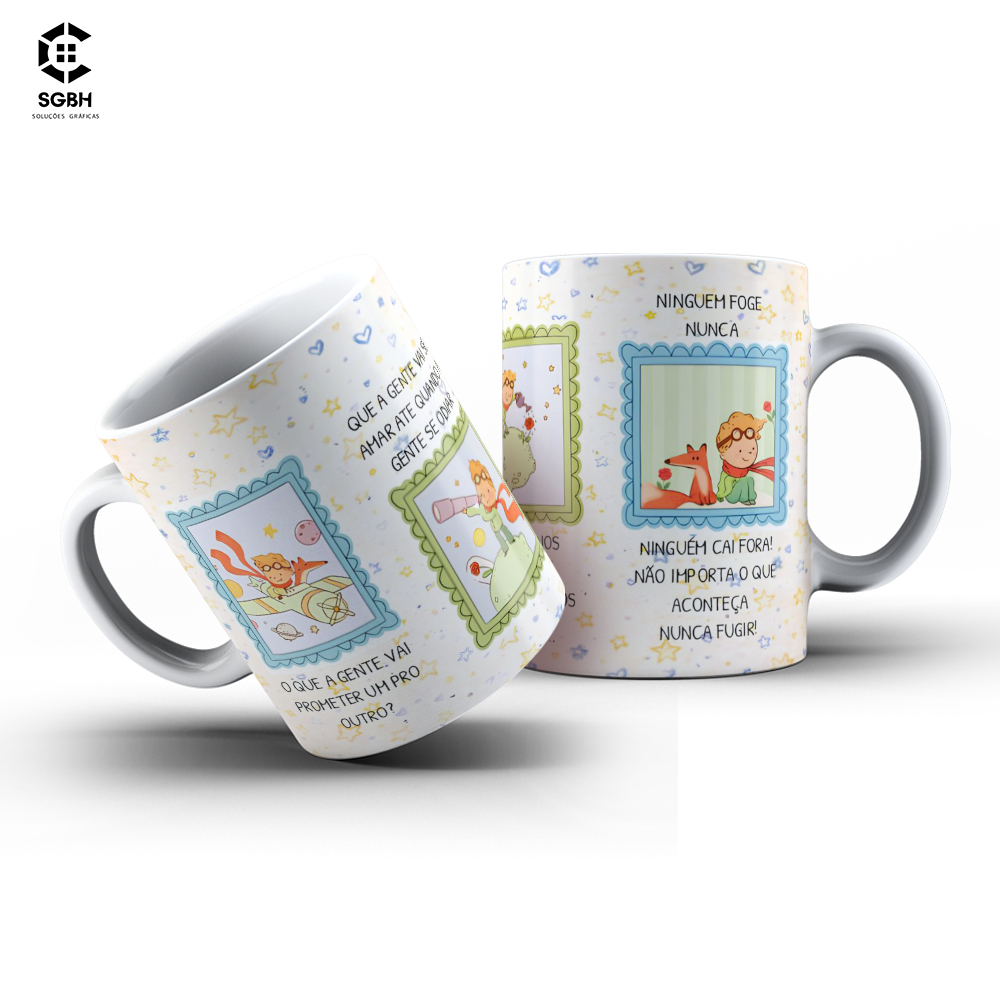 CANECA DO PEQUENO PRINCIPE - O QUE A GENTE VAI PROMETER em Oferta na Shopee