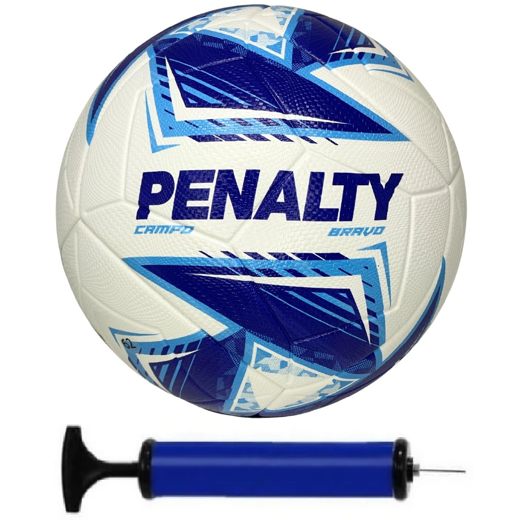 Bola Campo de Futebol Penalty Bravo Oficial Original + Bomba de Ar