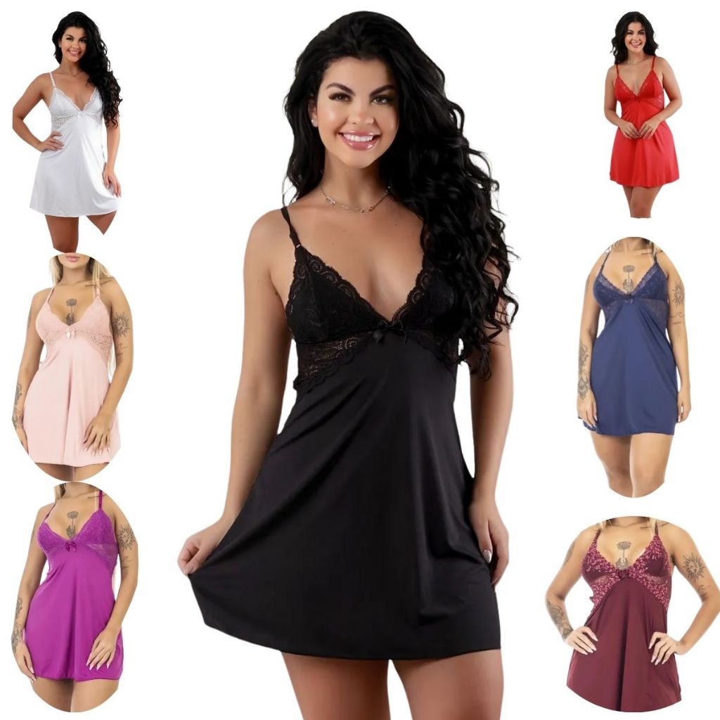 Camisola Bailarina Sexy de Renda Alcinha Sem Bojo Costa Nua Novas Cores - Leve e Confortável