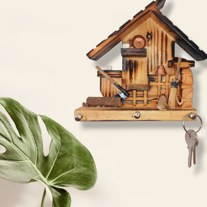 Porta Chaves de Madeira - Decoração Rústica Artesanato Mineiro em Oferta na Shopee