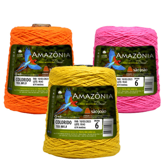 Barbante Amazônia Fio N°6 400 Metros / 400 Gramas - São João