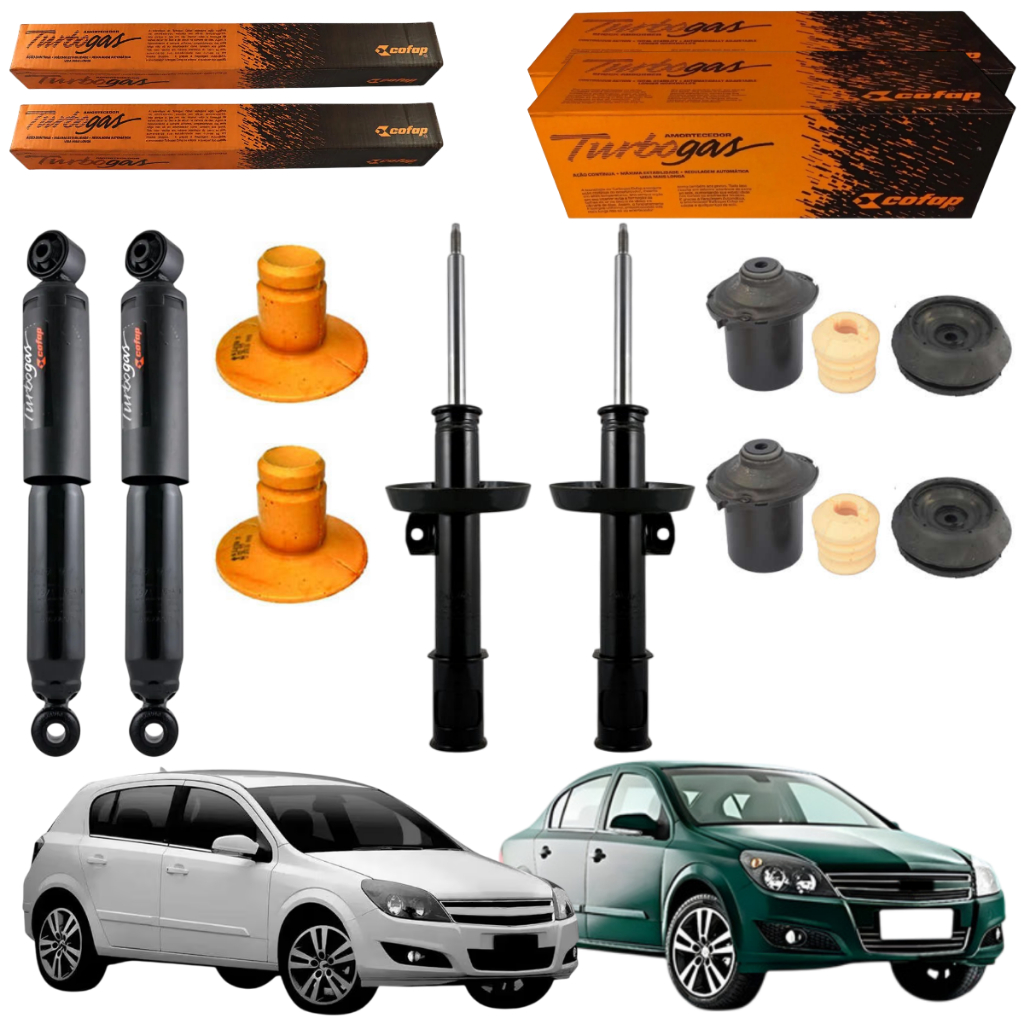 KIT 4 AMORTECEDOR VECTRA GT GTX 2007 A 2011 COFAP + KIT