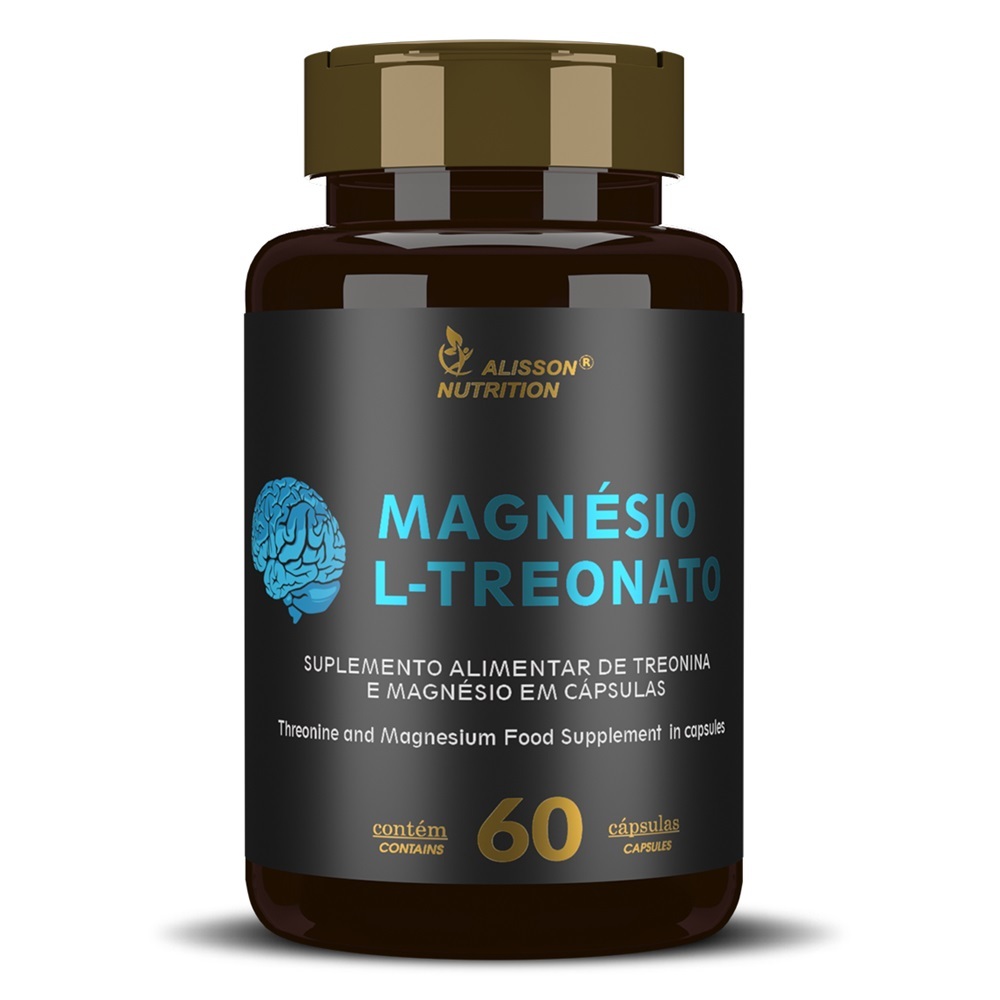Magnésio L Treonato Threonine and Magnesium 60 capsules - Suplementos Alisson Nutrition