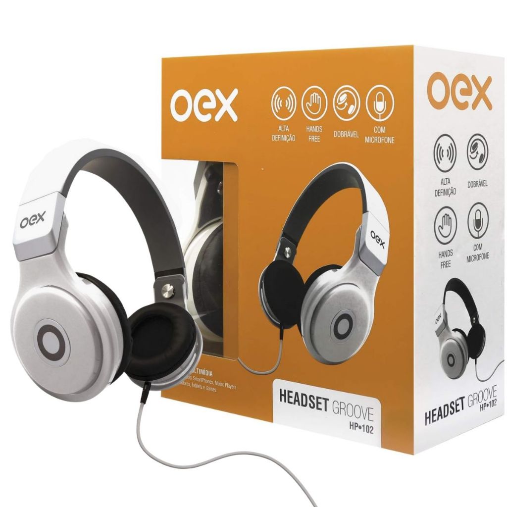 Fones De Ouvido Key Case Soft Oex Newlink Cinza Branco Preto Fn101 Hs108 Hs109