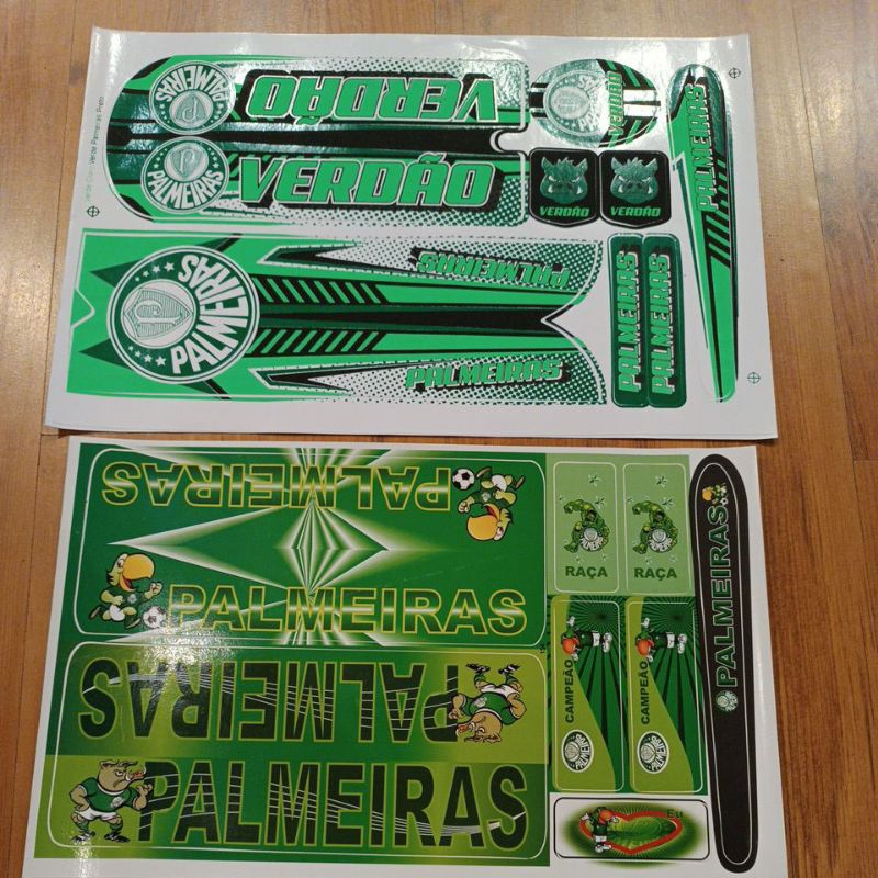 Adesivo Bicicleta Palmeiras Time de Futebol Bike