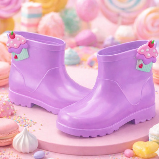 Galochas Infantil Feminina Menina Crianças Confortável Impermeável Docinhos em Oferta na Shopee