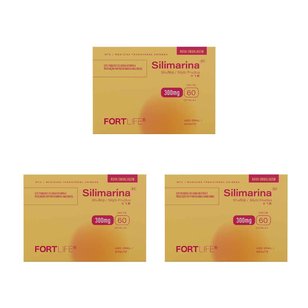 Kit Silimarina 3cx 300mg 60 Cápsulas FORTLIFE em Oferta na Shopee