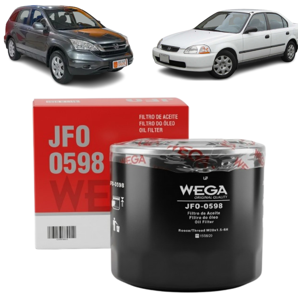 Wega Filtro Óleo Automotivo JFO-0598 Kia Cerato Carens Magentis