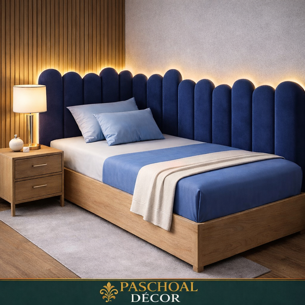 Cabeceira de Cama Autocolante Kit Com ate 15 Peças Modelo Nuvem de Parede em Estofado e Lindas cores em Oferta na Shopee