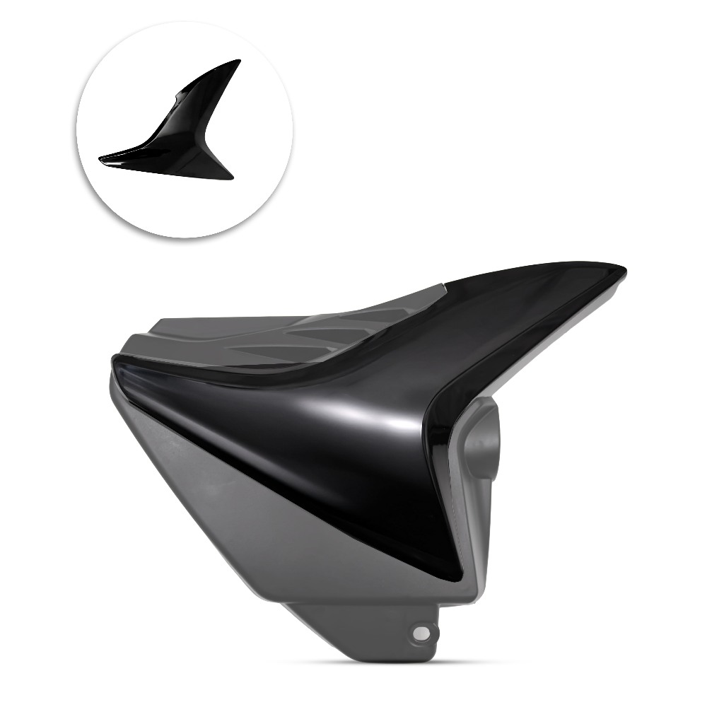 Tampa Lateral Com Complemento Fan 150 Mix 2009 a 2013 PRETO · foto 2