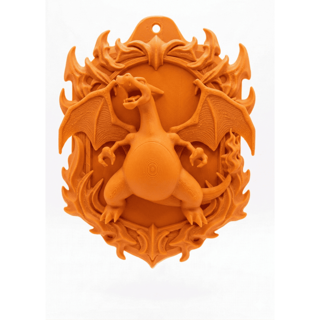 Charizard Placa Decorativa Pokémon Colecionável Decoração Geek