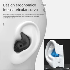 Protetor de Ouvido para Natação - Silicone Flexível, Tampão Auricular para Adulto e Infantil