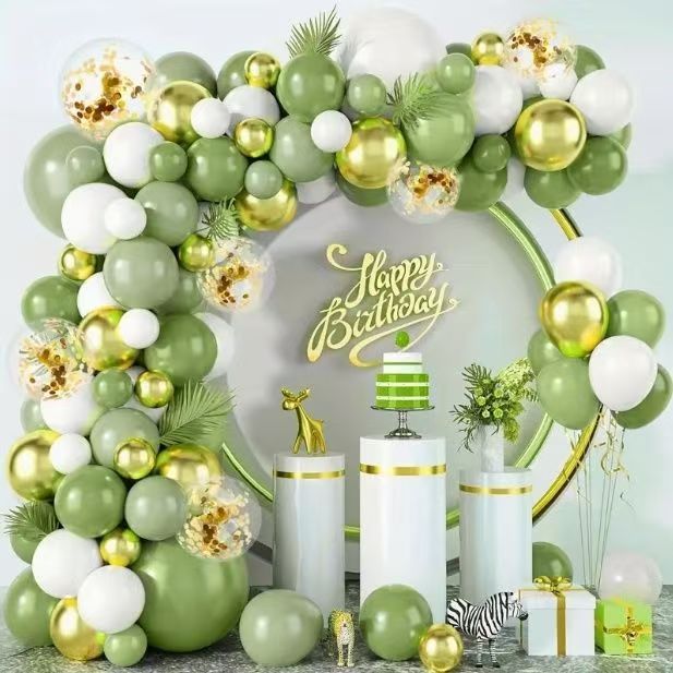 Conjunto 152 Balões Látex 5/10/12/18 Polegadas Kit Arco Festa Grande