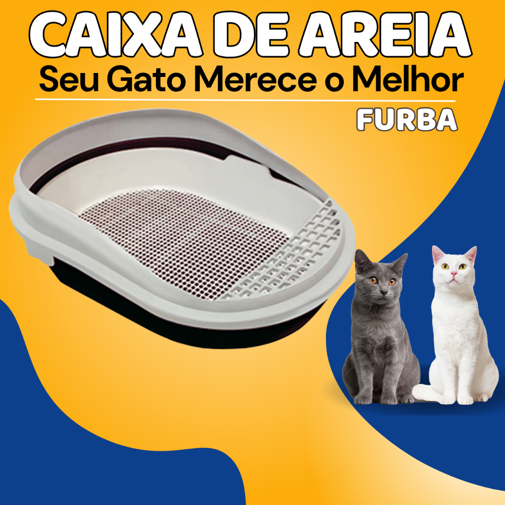 Caixa De Areia Para Gato Premium Exclusiva em Oferta na Shopee