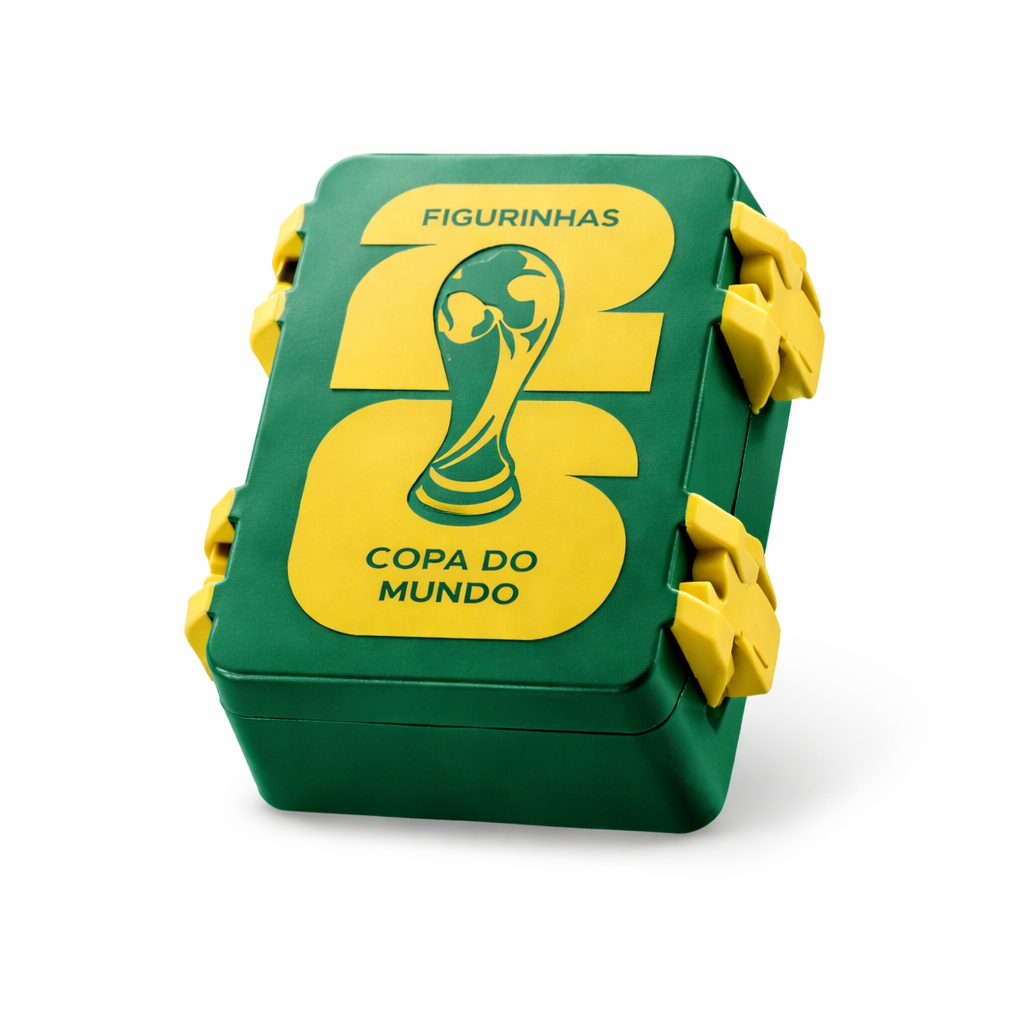 Porta Figurinhas Copa do Mundo 2026 Com seu Nome e Travas