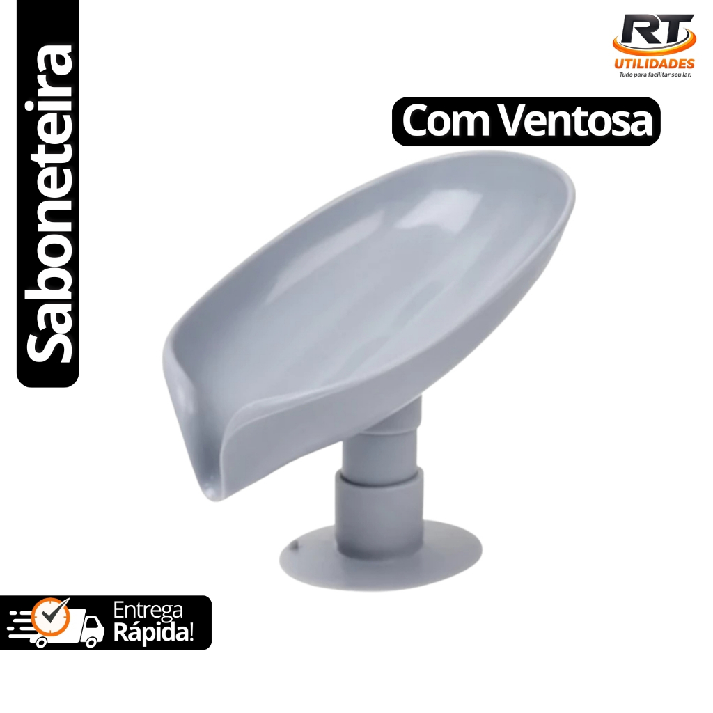 Saboneteira de Pia com Ventosa Drenagem Porta Sabonete Forma Folha Banheiro Cozinha em Oferta na Shopee