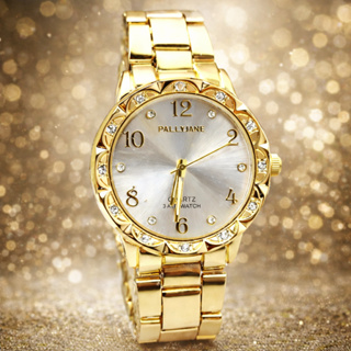 Relógio Feminino Resistente a Água De Aço Inoxidável Casual - Pallyjane Guke - Banhado a Ouro em Oferta na Shopee
