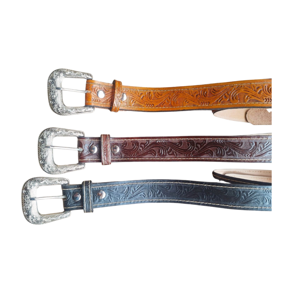 Cinto Country Couro Legítimo Fivela Removível em Oferta na Shopee