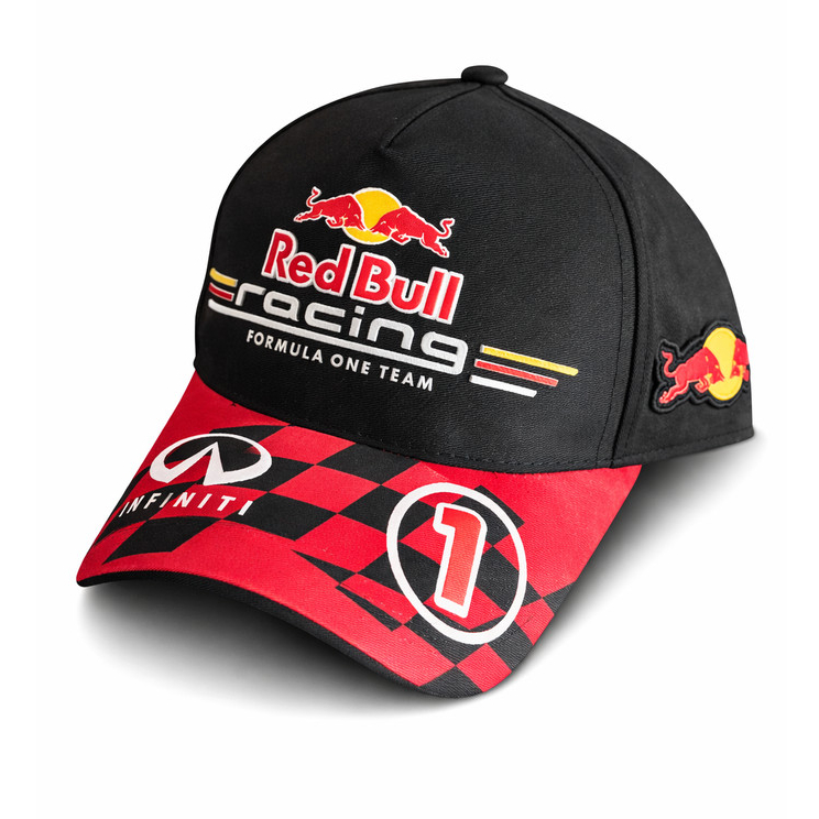 Boné Red Bull Racing Aba Curva Snapback Regulável Masculino Premium Fórmula 1 Verstappen