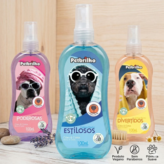 Perfume Colônia Petbrilho 100ml Para Cães e Gatos - Várias Fragrâncias (Escolha a sua) em Oferta na Shopee