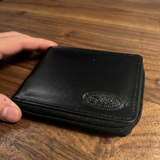 Carteira Masculina com Zíper Moedas, Cartões e CNH Couro Sintético Premium Vintage em Oferta na Shopee