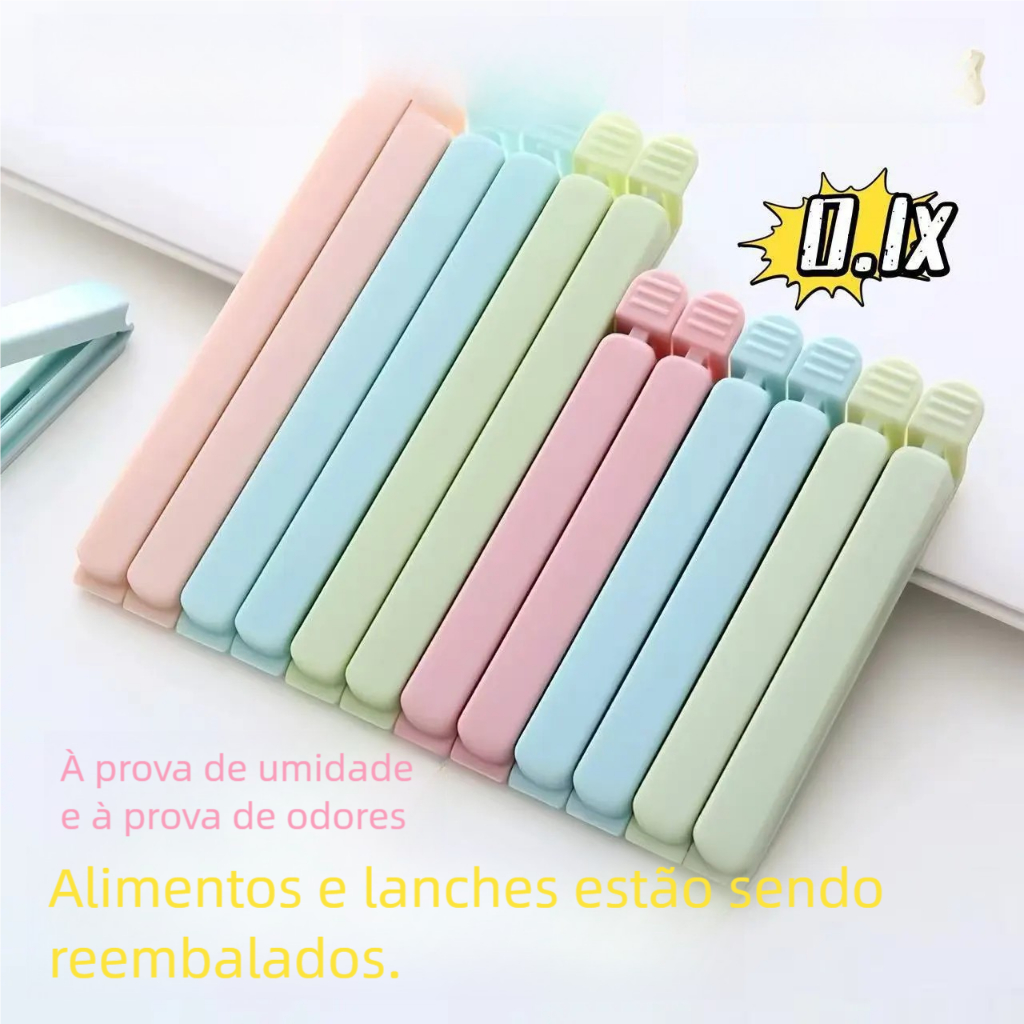 Conjunto Lacre Prendedores Pregador 12Uns 3 Tamanhos De Sacos e Embalagens Com Varias Medidas em Oferta na Shopee