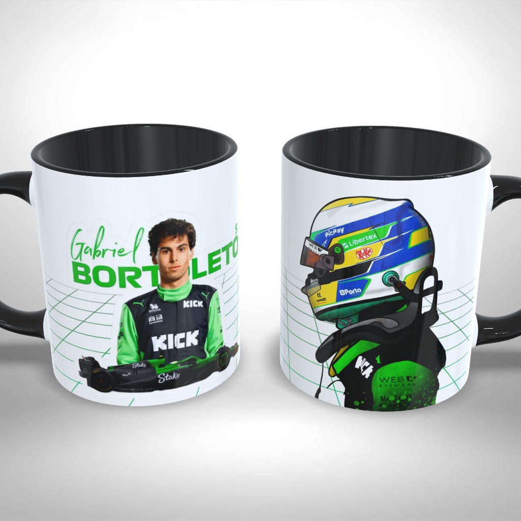 Caneca Personalizada - Automobilismo - Fórmula 1 - Gabriel Bortoleto