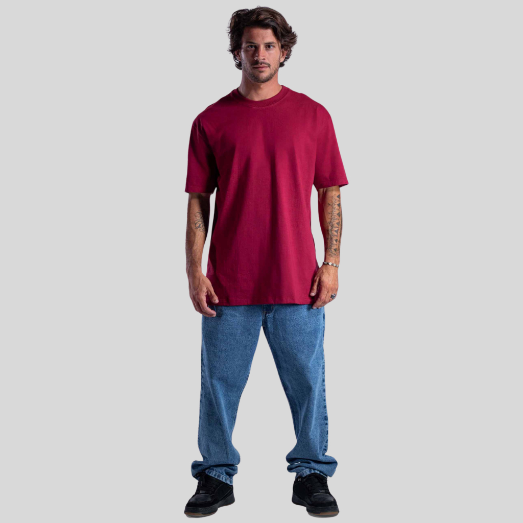 Camiseta Oversized Básica Streetwear Masculina Cores Diversas em Oferta na Shopee