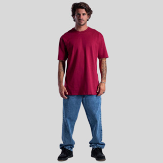 Camiseta Oversized Básica Streetwear Masculina Cores Diversas em Oferta na Shopee